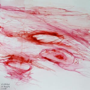 01.2012/9 SING. Watercolour on Paper. 26 x 26cm. 2012. © 2012 VICTORIA CATTONI ALL RIGHTS RESERVED