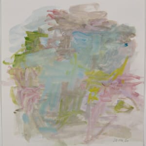 Water Carries Colour 28.04.20B. Watercolour on Paper. Approx 21 x 21cm. 2020. © 2020 VICTORIA CATTONI ALL RIGHTS RESERVED