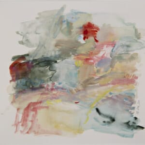 Water Carries Colour 28.04.20D. Watercolour on Paper. Approx 21 x 21cm. 2020. © 2020 VICTORIA CATTONI ALL RIGHTS RESERVED