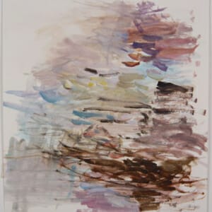 Water Carries Colour 24.03.20A. Watercolour on Paper. Approx 21 x 21cm. 2020. © 2020 VICTORIA CATTONI ALL RIGHTS RESERVED