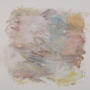 Water Carries Colour 18.05.20B. Watercolour on Paper. Approx 21 x 21cm. 2020. © 2020 VICTORIA CATTONI ALL RIGHTS RESERVED