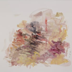 Water Carries Colour 21.05.20A. Watercolour on Paper. Approx 21 x 21cm. 2020. © 2020 VICTORIA CATTONI ALL RIGHTS RESERVED