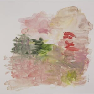 Water Carries Colour 21.05.20B. Watercolour on Paper. Approx 21 x 21cm. 2020. © 2020 VICTORIA CATTONI ALL RIGHTS RESERVED