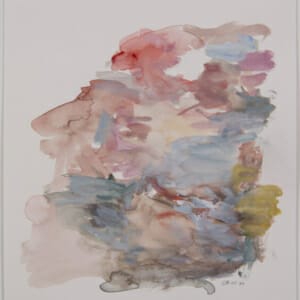 Water Carries Colour 28.05.20B. Watercolour on Paper. Approx 21 x 21cm. 2020. © 2020 VICTORIA CATTONI ALL RIGHTS RESERVED