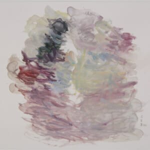 Water Carries Colour 02.06.20A. Watercolour on Paper. Approx 21 x 21cm. 2020. © 2020 VICTORIA CATTONI ALL RIGHTS RESERVED