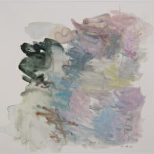 Water Carries Colour 02.06.20B. Watercolour on Paper. Approx 21 x 21cm. 2020. © 2020 VICTORIA CATTONI ALL RIGHTS RESERVED