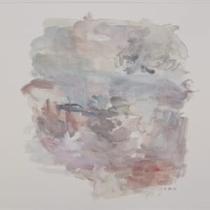 Water Carries Colour 11.06.20A. Watercolour on Paper. Approx 21 x 21cm. 2020. © 2020 VICTORIA CATTONI ALL RIGHTS RESERVED