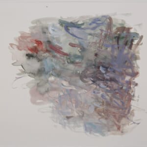 Water Carries Colour 11.06.20B. Watercolour on Paper. Approx 21 x 21cm. 2020. © 2020 VICTORIA CATTONI ALL RIGHTS RESERVED