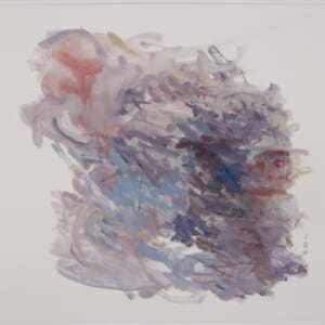 Water Carries Colour 16.06.20B. Watercolour on Paper. Approx 21 x 21cm. 2020. © 2020 VICTORIA CATTONI ALL RIGHTS RESERVED