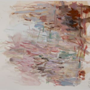 Water Carries Colour 25.03.20. Watercolour on Paper. Approx 21 x 21cm. 2020. © 2020 VICTORIA CATTONI ALL RIGHTS RESERVED